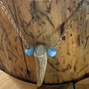 Silver and Turquoise Pendant Necklace